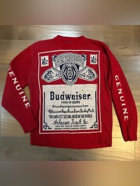 Vintage Budweiser Red Crewneck sweater